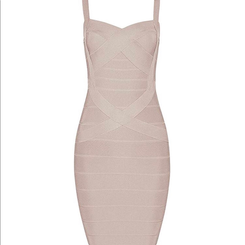 Nude Bandage Dress 👗 XL AVAILABLE